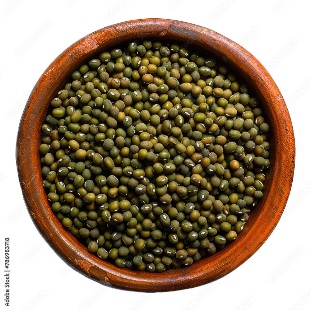 Mug Beans in a bowl isolated on transparent background Mug Beans in a bowl isolated on transparent background