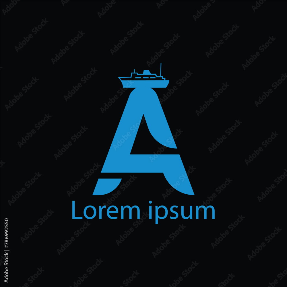 WA letter logo stock illustrations. a Letter logo creative vector image. WA letter logo stock illustrations. a Letter logo creative vector image.