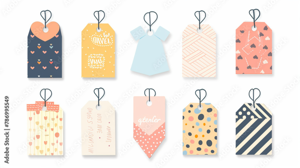 new arrival tags and stickers collection Vector