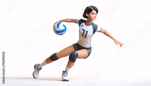 animated volleyball player © CHOI POO