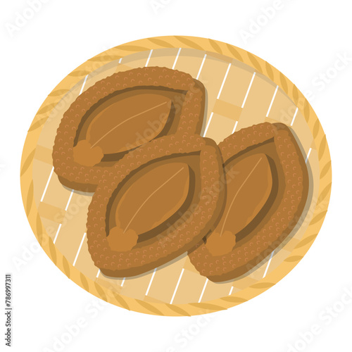 干しあわびのイラスト