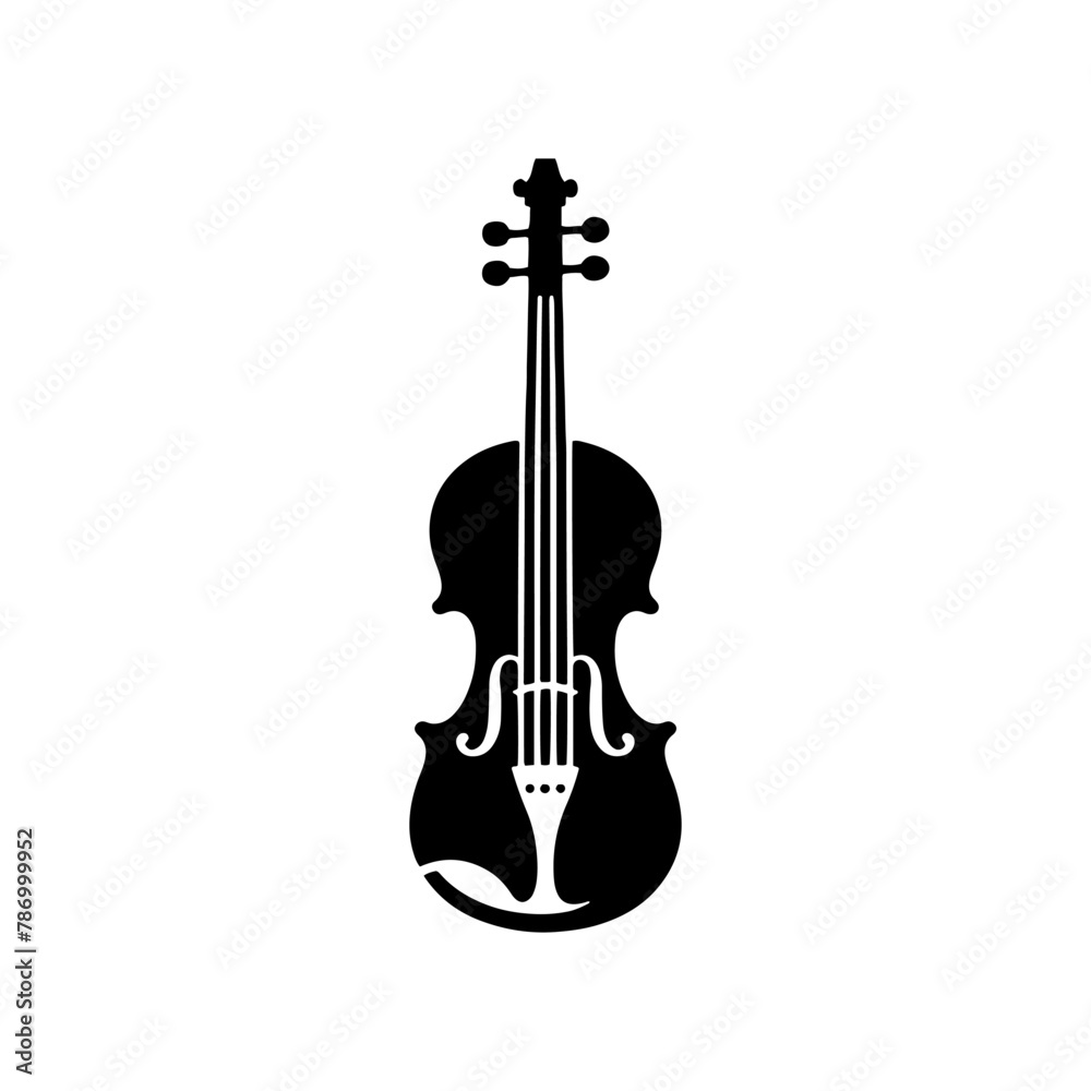 Black Vector Silhouette of a Violin, Emblem of Classical Elegance and Melodic Beauty- Violin Illustration- violin vector stock. Black Vector Silhouette of a Violin, Emblem of Classical Elegance and Melodic Beauty- Violin Illustration- violin vector stock.