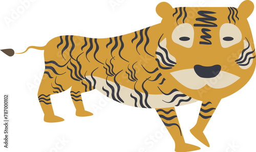 hand drawn tiger