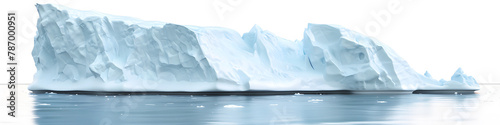 Realistic Massive iceberg isolated on white background