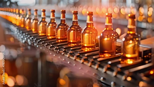 Wallpaper Mural Efficient Bottling Symphony at a Modern Brewery. Concept Bottling Process, Modern Brewing Techniques, Efficiency in Brewery, Symphony of Bottling, Technology Integration Torontodigital.ca