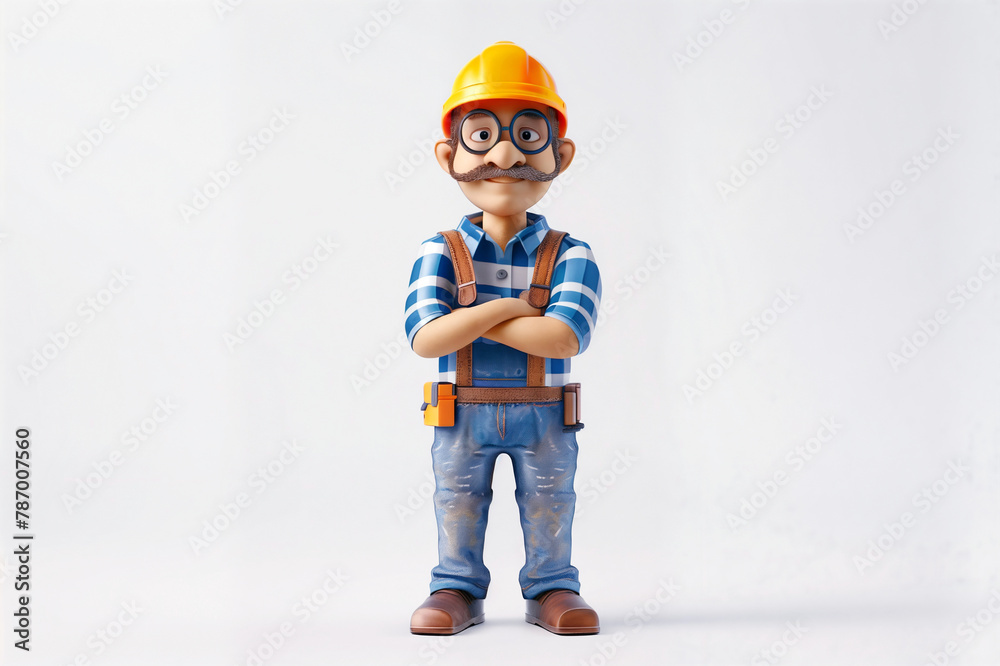 Engineer 3D Clipart Engineer 3D Clipart