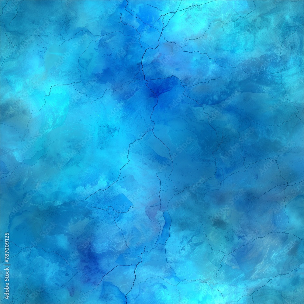 a blue and turquoise watercolor background with different lines and colors