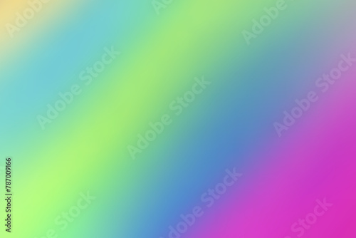 Colorful gradient. Vector. Holographic neon trendy background. Blurred rainbow colored gradient.