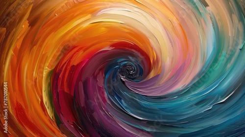 Vivid abstract swirls of colors blending seamlessly