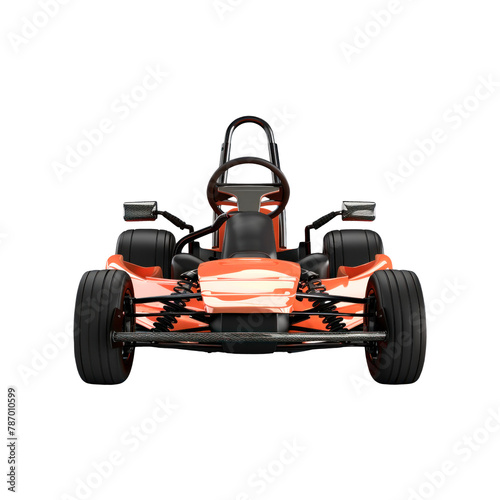 Racing car. Isolated on transparent background.