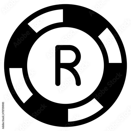rand, coin, currency, money, cash Icon