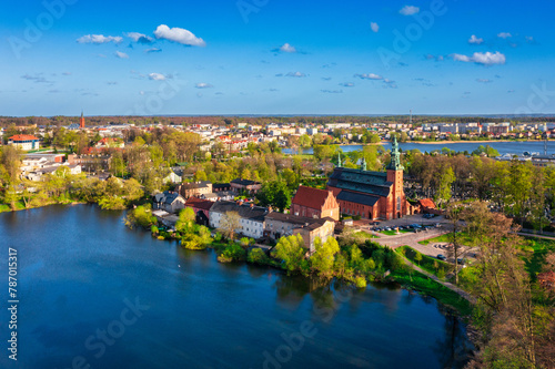 Beautiful scenery of Kartuzy in the Kashubian Lake District, Pomerania. Poland