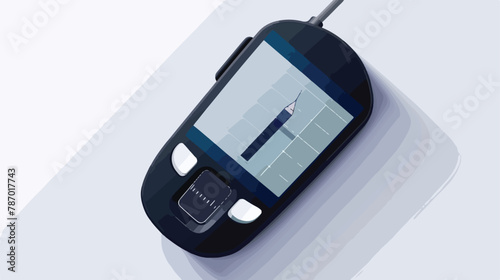 Glucose meter vector design. Medical device template