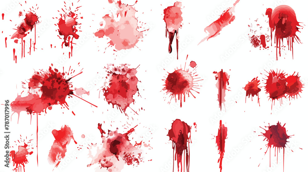 Realistic vector various bloody wounds surgical stitch - obrazy, fototapety, plakaty 