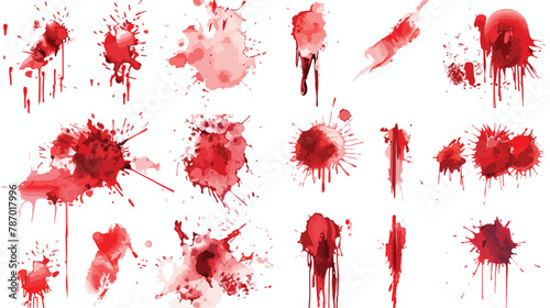 Realistic vector various bloody wounds surgical stitch © RedFish