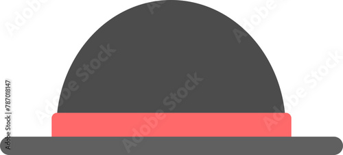 hat vector illustration. black cap