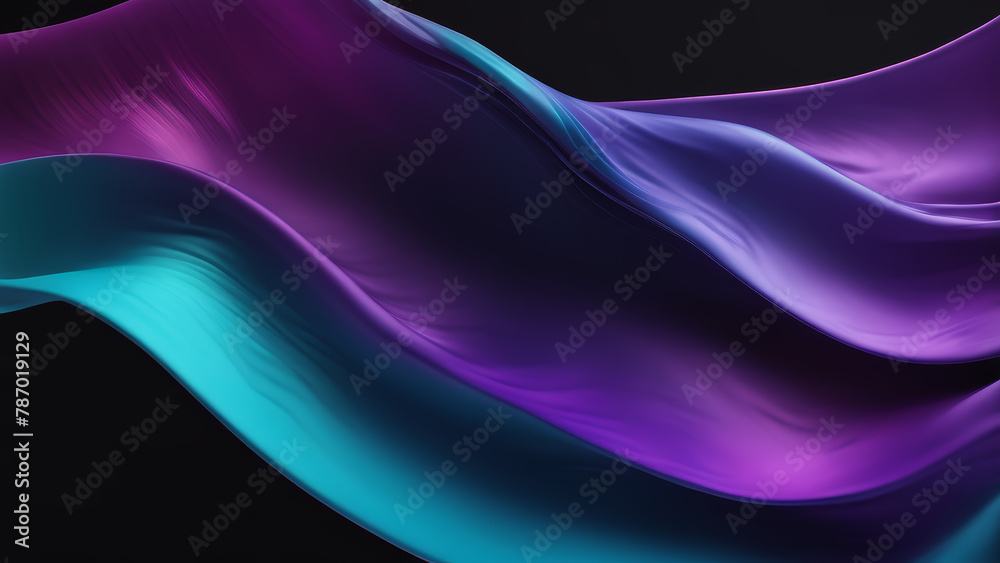 Fototapeta premium Vibrant Wave Motion, Abstract Colorful Energy Flow Design Vibrant