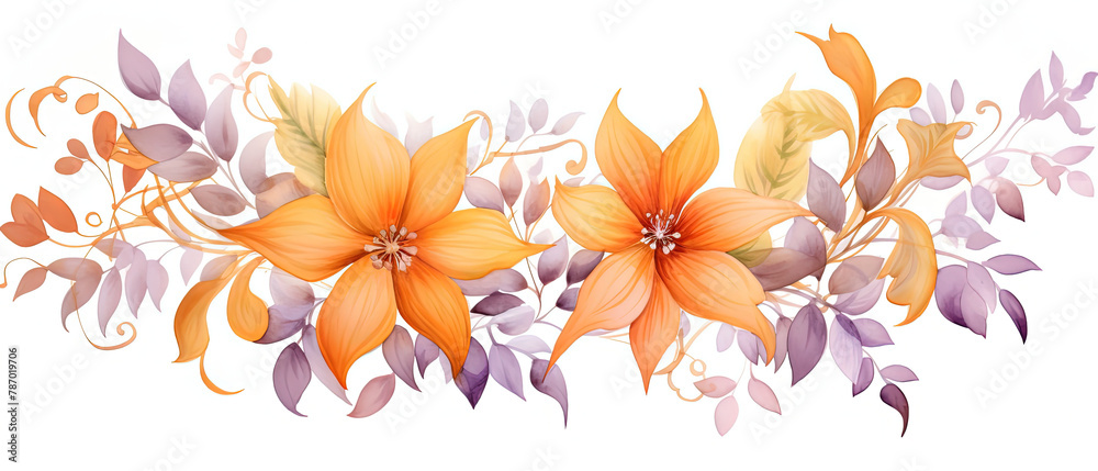 Fototapeta premium a many flowers that are on the white background