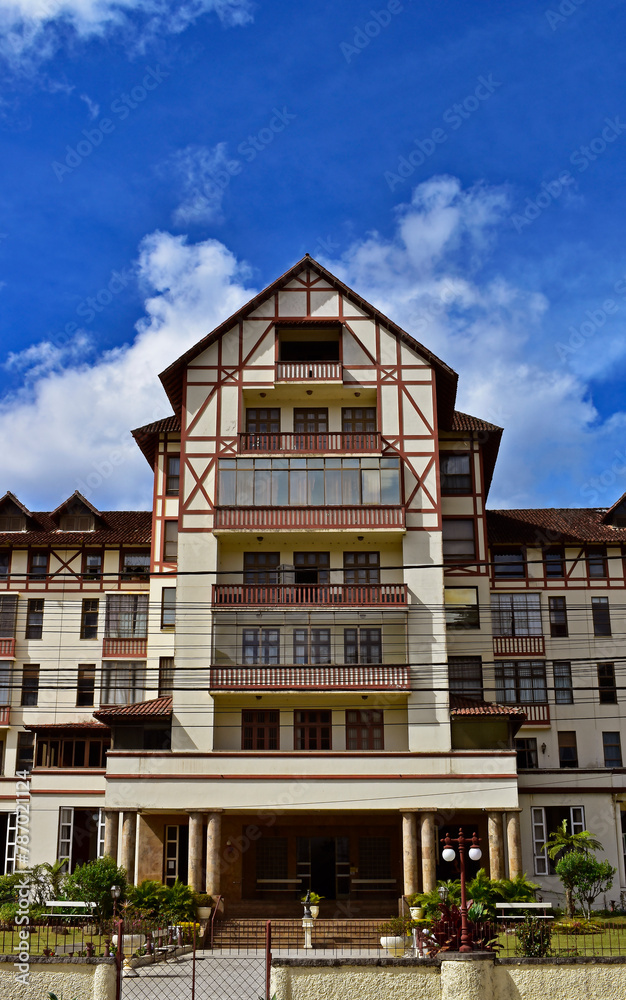 Fototapeta premium Building facade in Teresopolis, Rio de Janeiro, Brazil