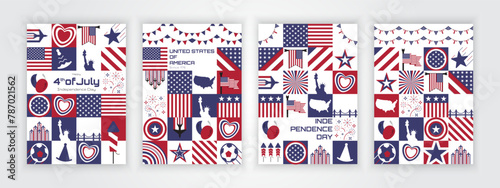Cover Celebration of the national holiday of independence United States of America