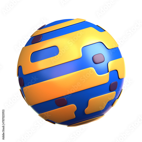 3d planet icon, space icon