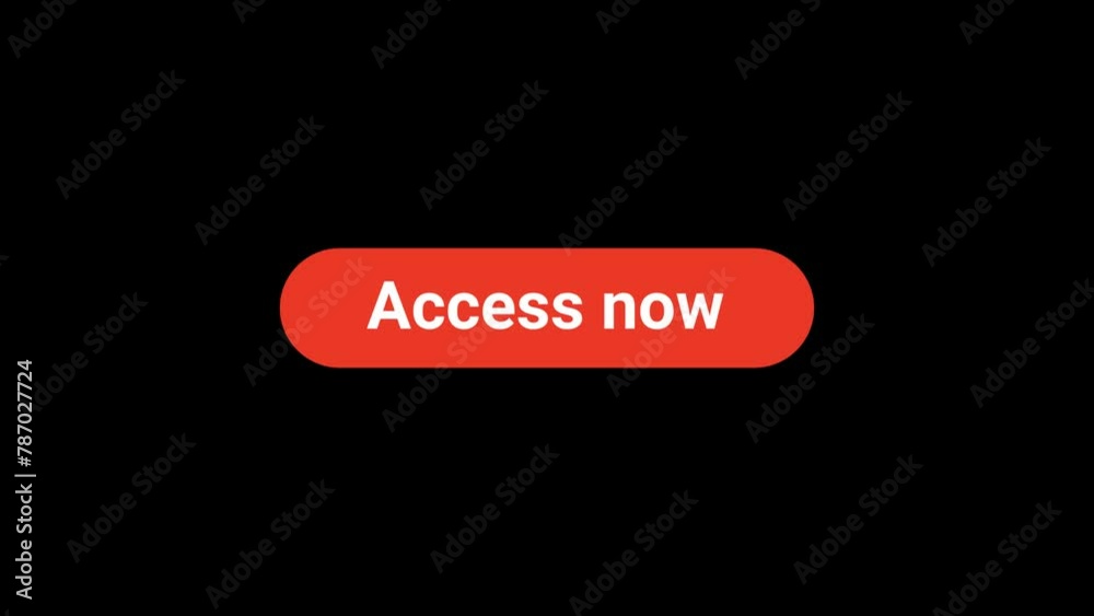 Access now Button click Animation with Transparent Background Access now Button click Animation with Transparent Background