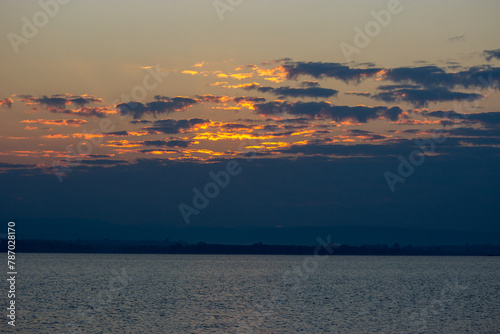 View of Sirindhorn Dam at sunrise ,Ubonratchathani, Monday, ‎February ‎26, ‎2024