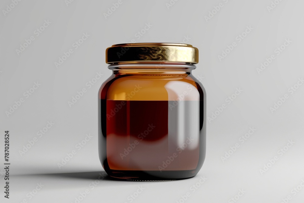 jar of honey, Label mockup, glass jar food product packaging jar of honey, Label mockup, glass jar food product packaging