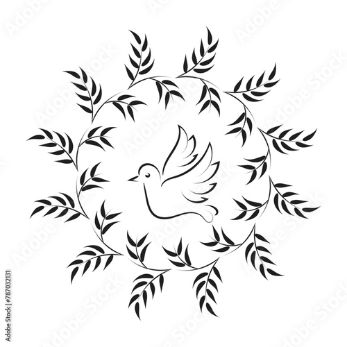 Pentecost Sunday banner with Holy Spirit symbol for invitation card, flyer T Shirt
