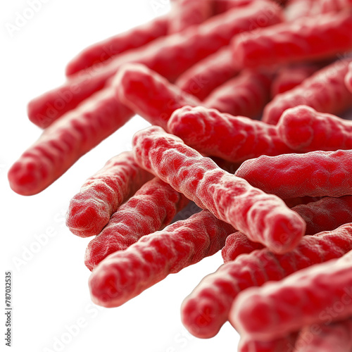 bacterial isolated on white background. 