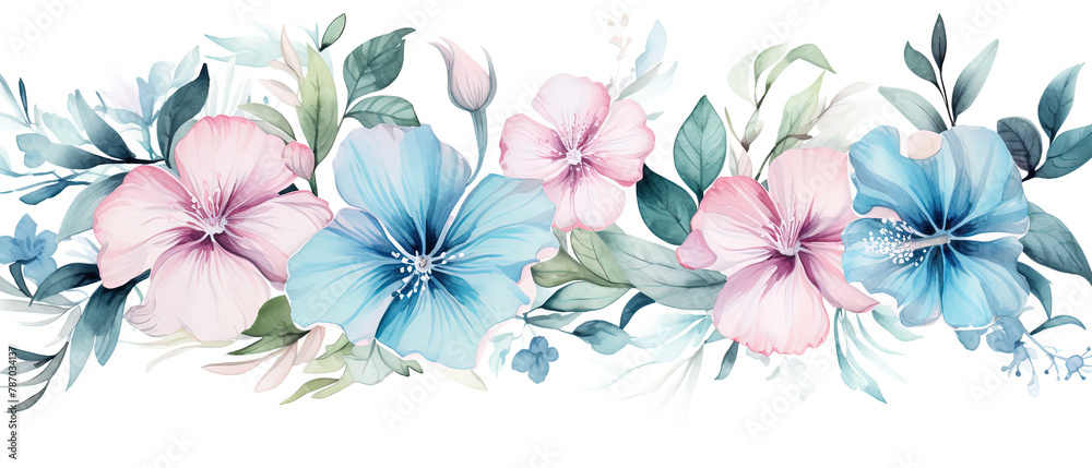 a watercolor painting of a bunch of flowers a watercolor painting of a bunch of flowers