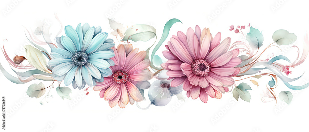 a two flowers that are on the side of a wall a two flowers that are on the side of a wall