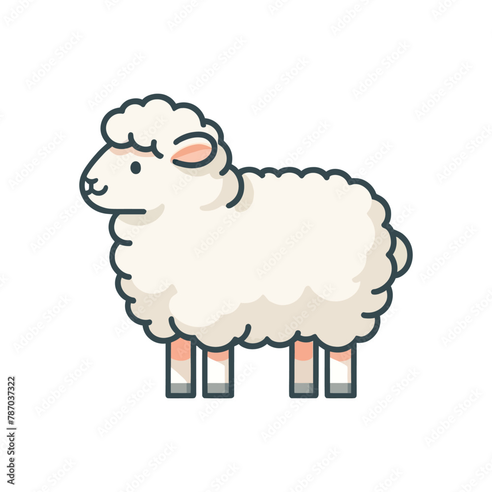 vector illustration of a sheep vector illustration of a sheep