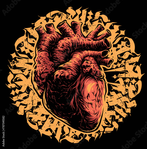 Vector Human Heart (ID: 787041582)