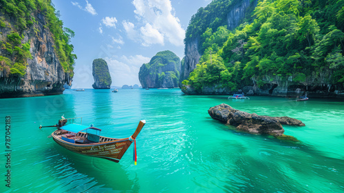 Tourist attractions famous landmarks travel of Thailand © 9DIGITECH