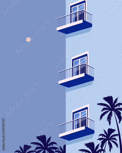 Florida poster, USA banner, postcard