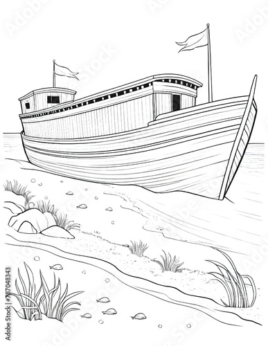 Noah's Ark Art Coloring