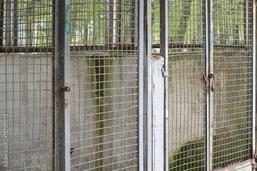 Obraz na płótnie Klatki Na Konie Stare. Kortowo Zootechnika. Olsztyn. Polska-Warmia-i-Mazury w salonie