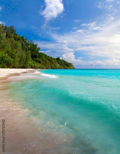 Tropical paradise beach with crystal clear water © Євдокія Мальшакова
