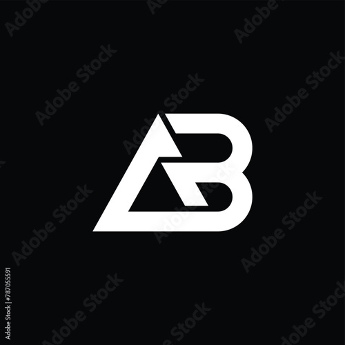 Free Download BA or AB awesome letter logo design. Abstract design with different colors illustration. Icon or monogram design. - GFXLoad