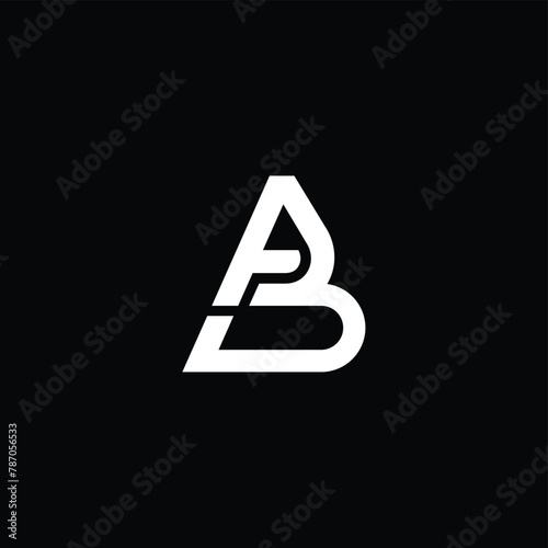 BA or AB awesome letter logo design. Abstract design with different colors illustration. Icon or monogram design.