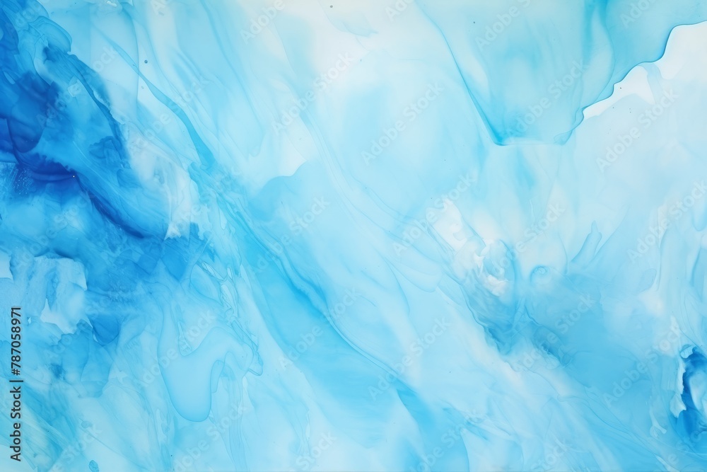 Blue abstract watercolor background. Generative AI