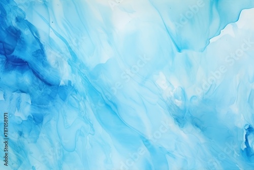 Blue abstract watercolor background. Generative AI