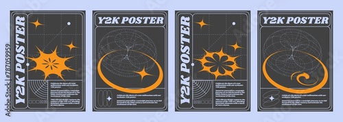 Retro Futuristic Style Banners Set 2