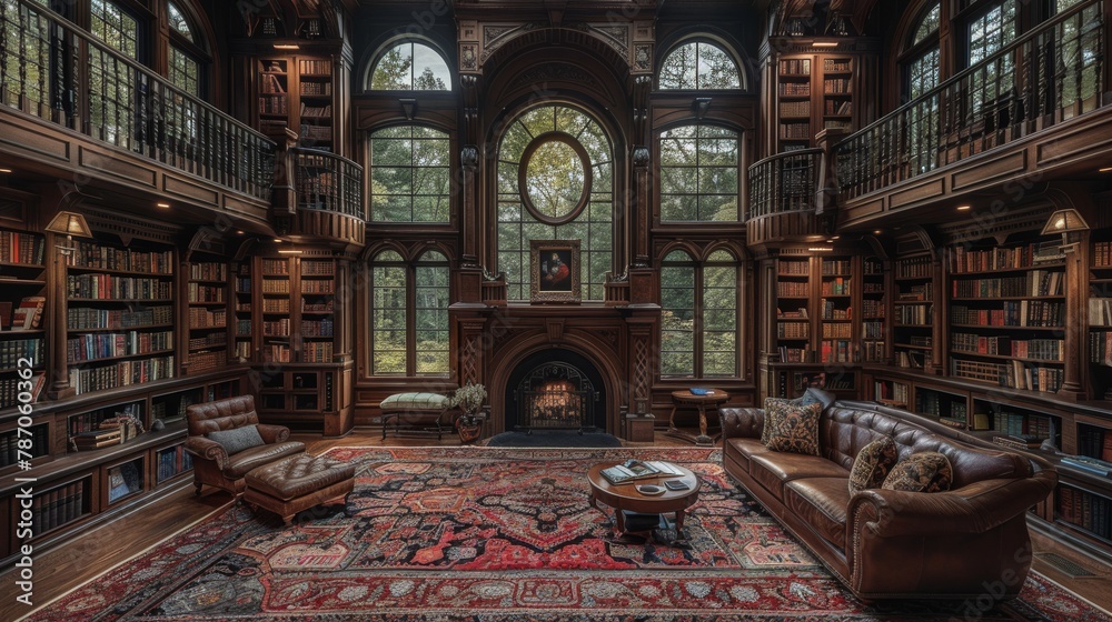 Home Libraries: Capture cozy reading nooks, floor-to-ceiling bookshelves, and inviting literary spaces to appeal to book lovers. Home Libraries: Capture cozy reading nooks, floor-to-ceiling bookshelves, and inviting literary spaces to appeal to book lovers.