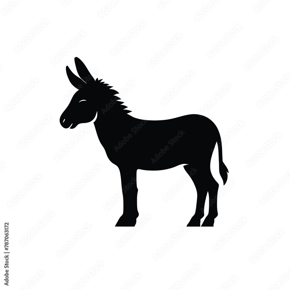 simple silhouette of a donkey simple silhouette of a donkey