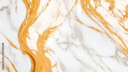 Premium luxury Orange White and gold marble background