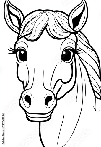 horse head illustration