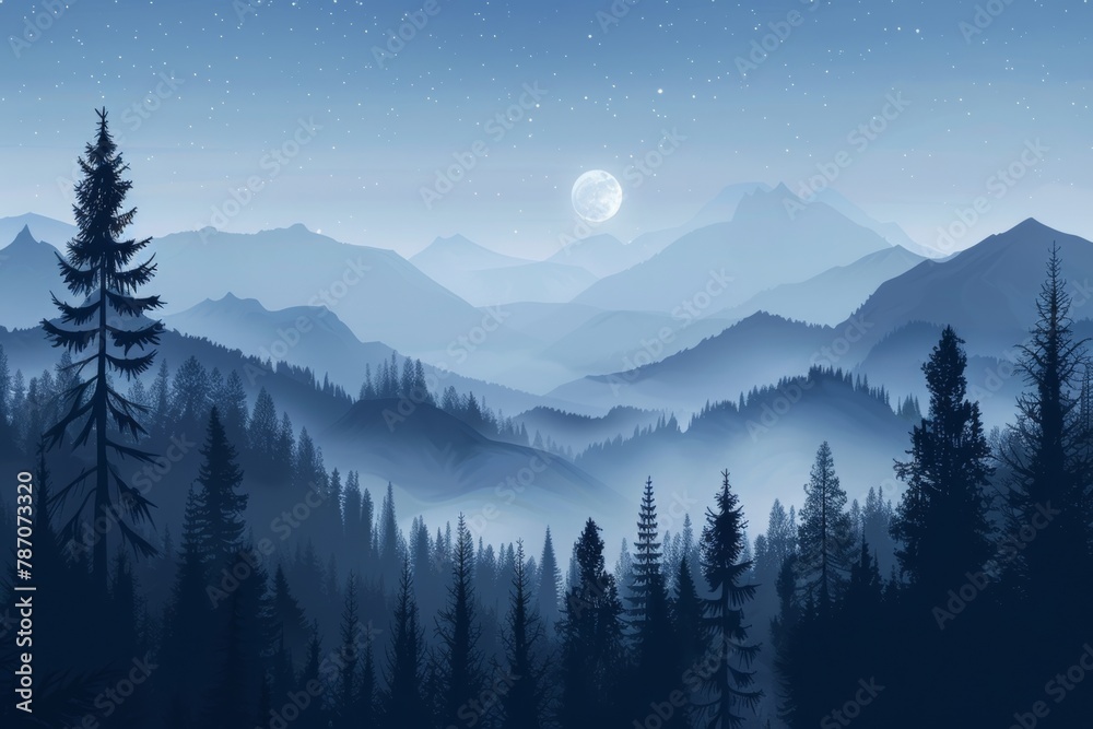 Misty mountain forest, ideal for active hiking adventures and outdoor exploration. Misty mountain forest, ideal for active hiking adventures and outdoor exploration.
