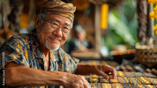 Local Artisans: Document artisans at work, crafting traditional handicrafts or artwork.  photo